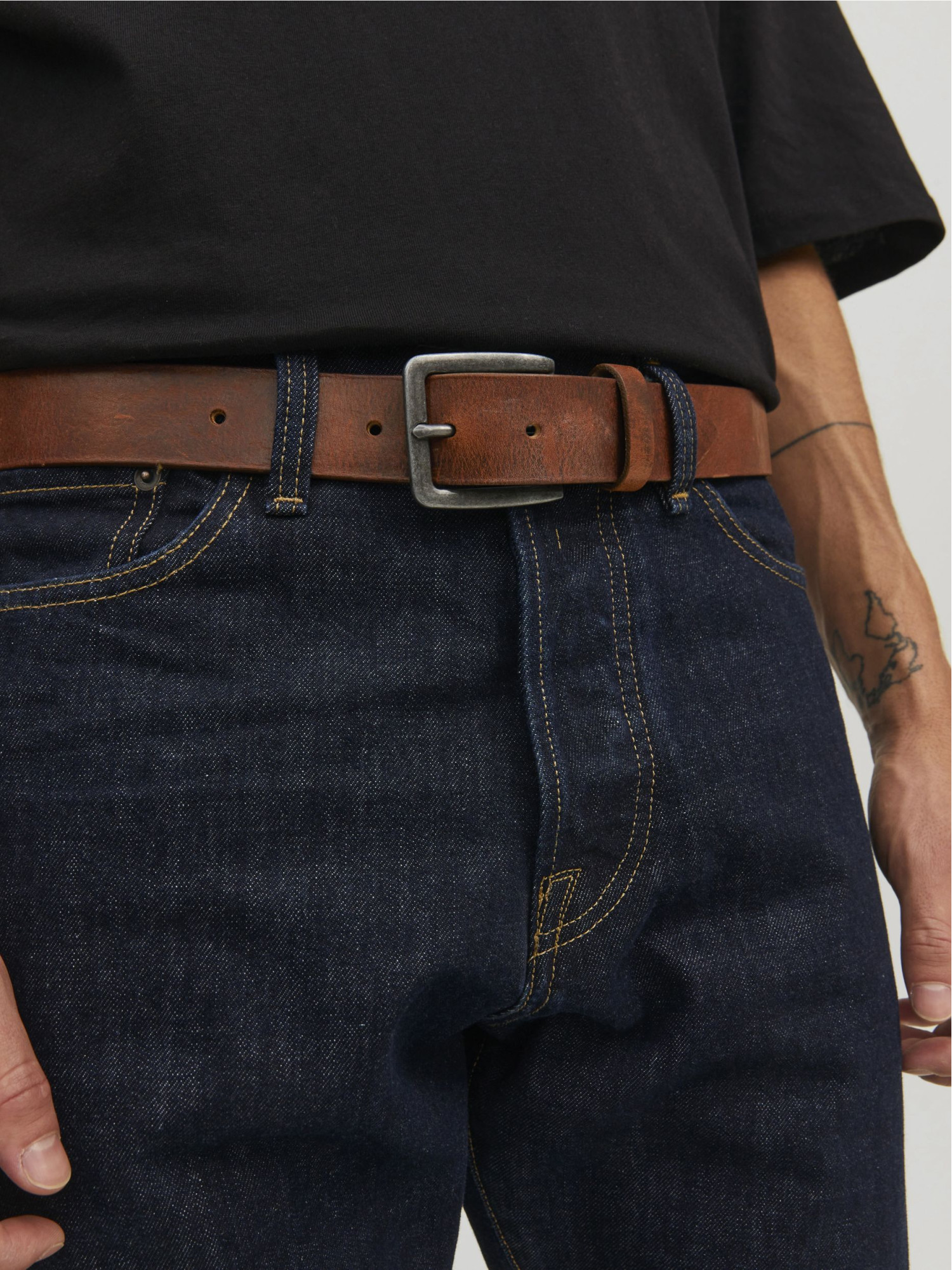 Jack & Jones - Victor - Bőr Férfi öv