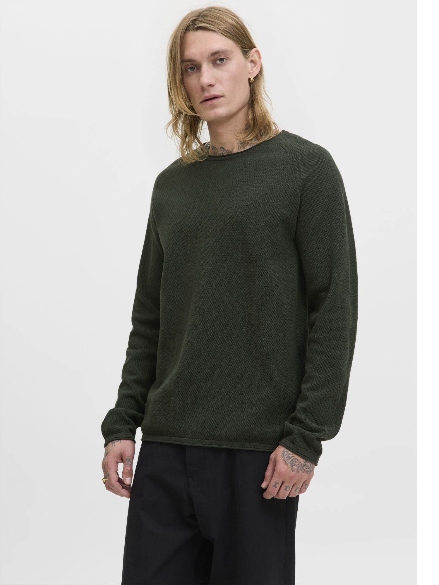 Jack & Jones - Hill - Elegáns Férfi pulóver