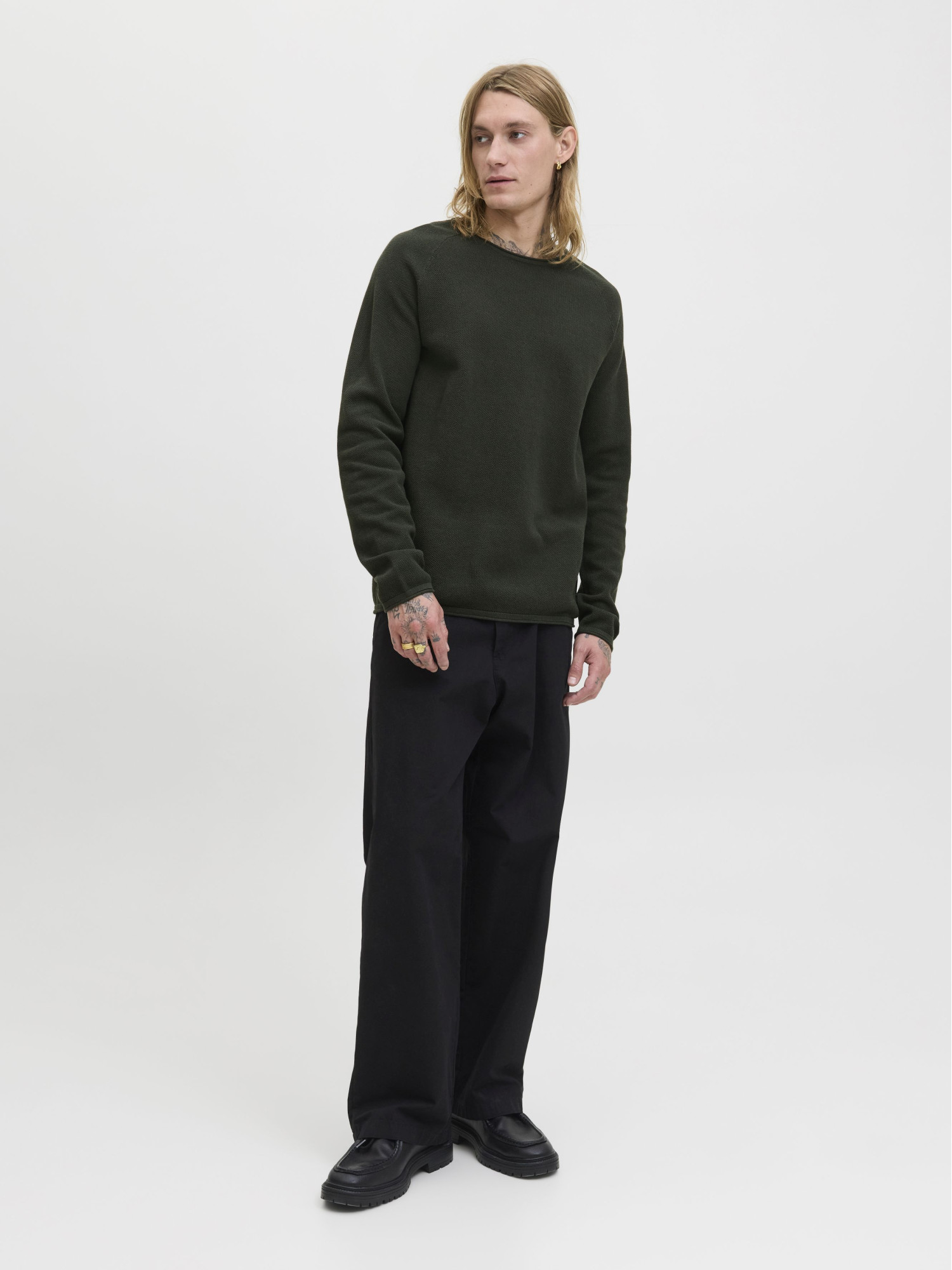 Jack & Jones - Hill - Elegáns Férfi pulóver