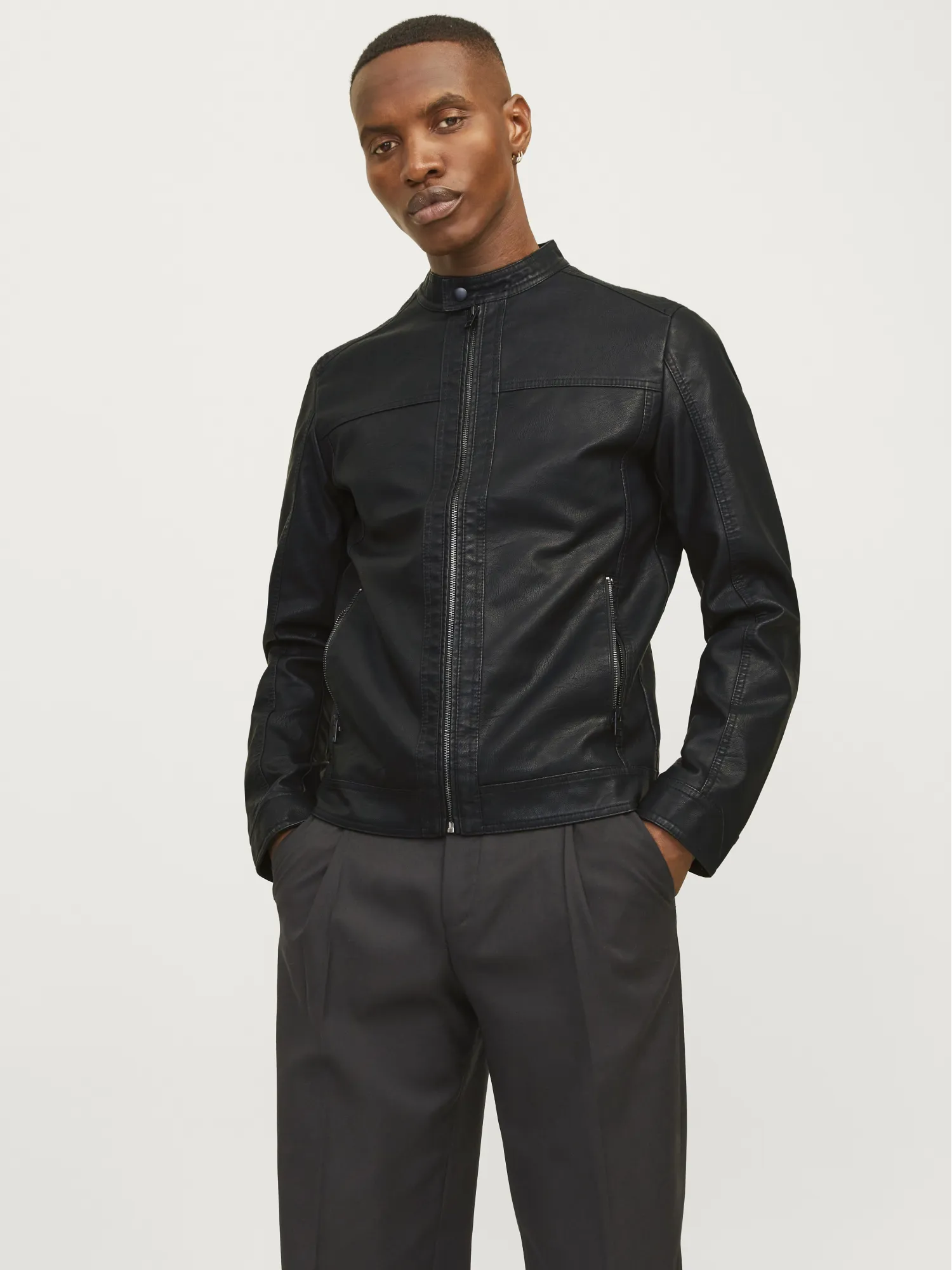 Jack & Jones - WARNER / Black - Férfi dzseki