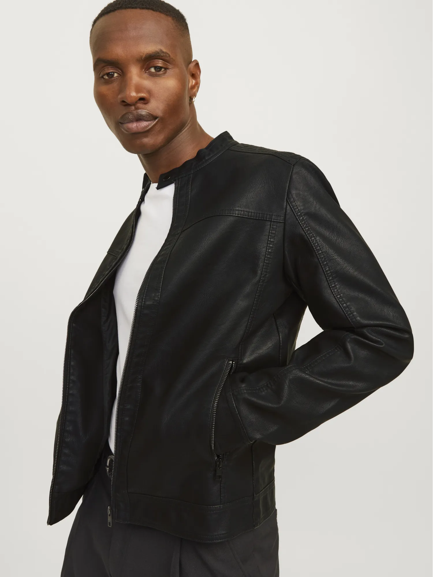 Jack & Jones - WARNER / Black - Férfi dzseki
