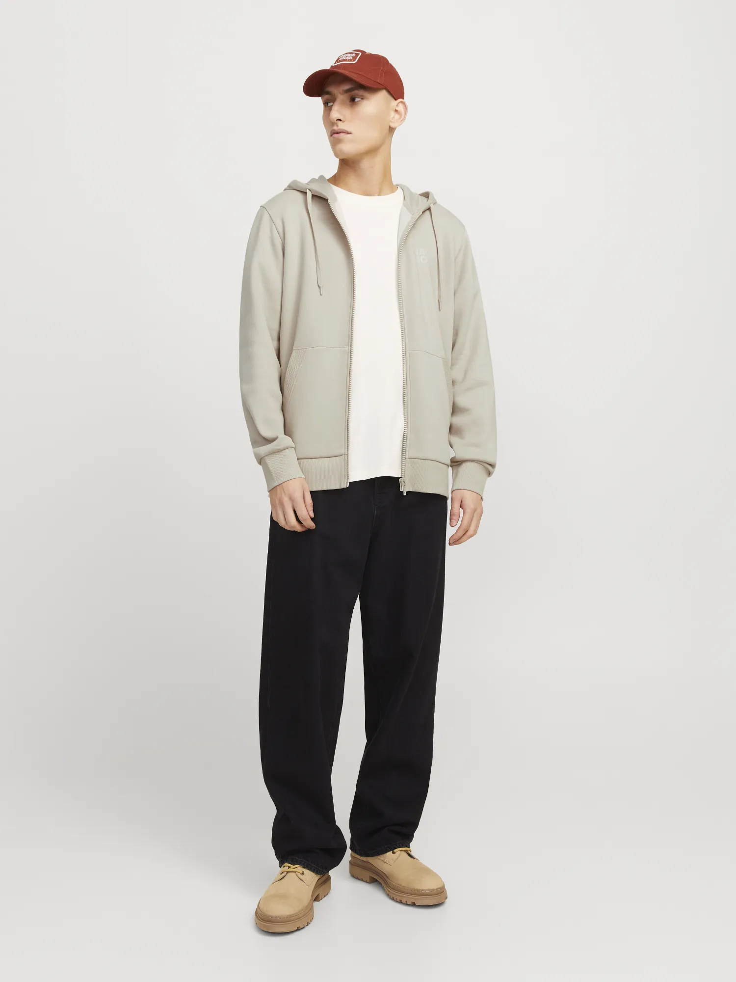 Jack & Jones - CORP / Grey - Sportos Férfi pulóver