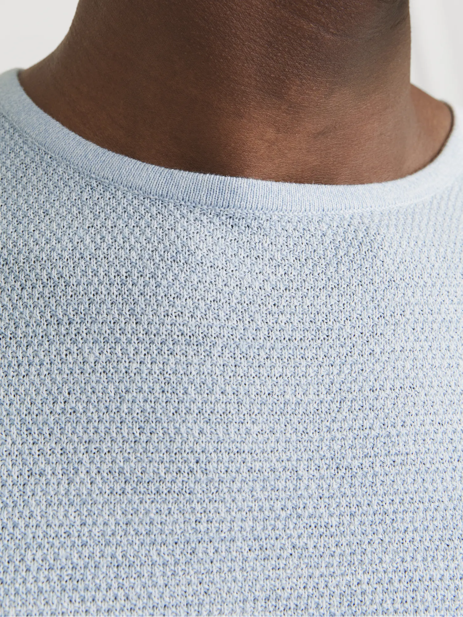 Jack & Jones - GEORGE / Blue - Elegáns Férfi pulóver
